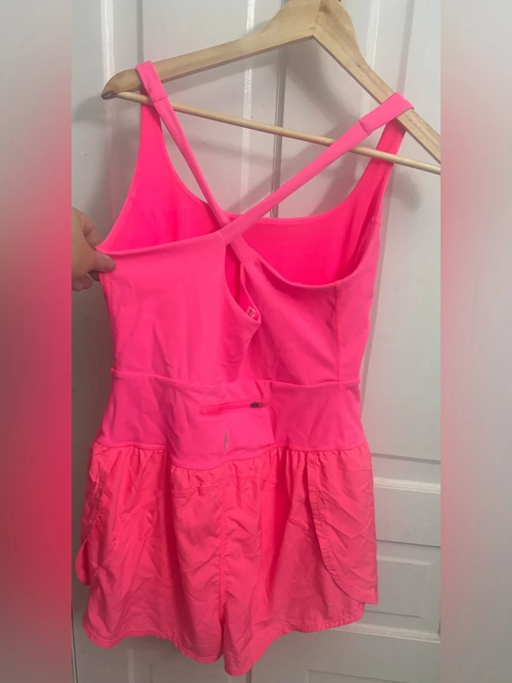Free People Movement Neon Pink Righteous Runsie Size Large